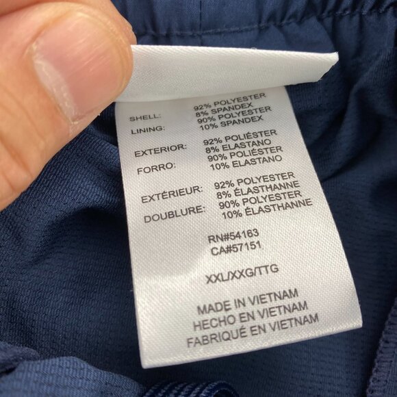 Calvin Klein Swimwear Swim Trunks Men XXL Navy Blue Lined New With Tags Designer - Picture 7 of 13